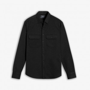 Koszule Thursday Boots Everyday Button-Down Męskie Czarne | PRC161KH