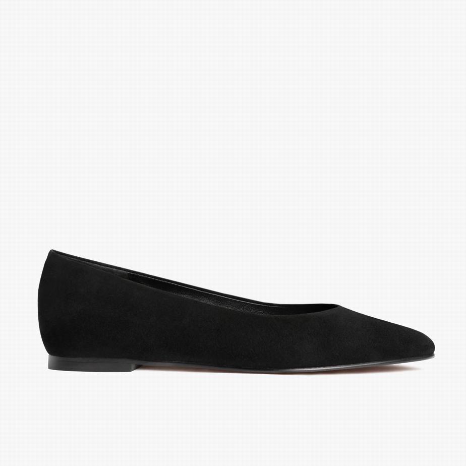 Baleriny Thursday Boots Viva Damskie Czarne | KXX648IG