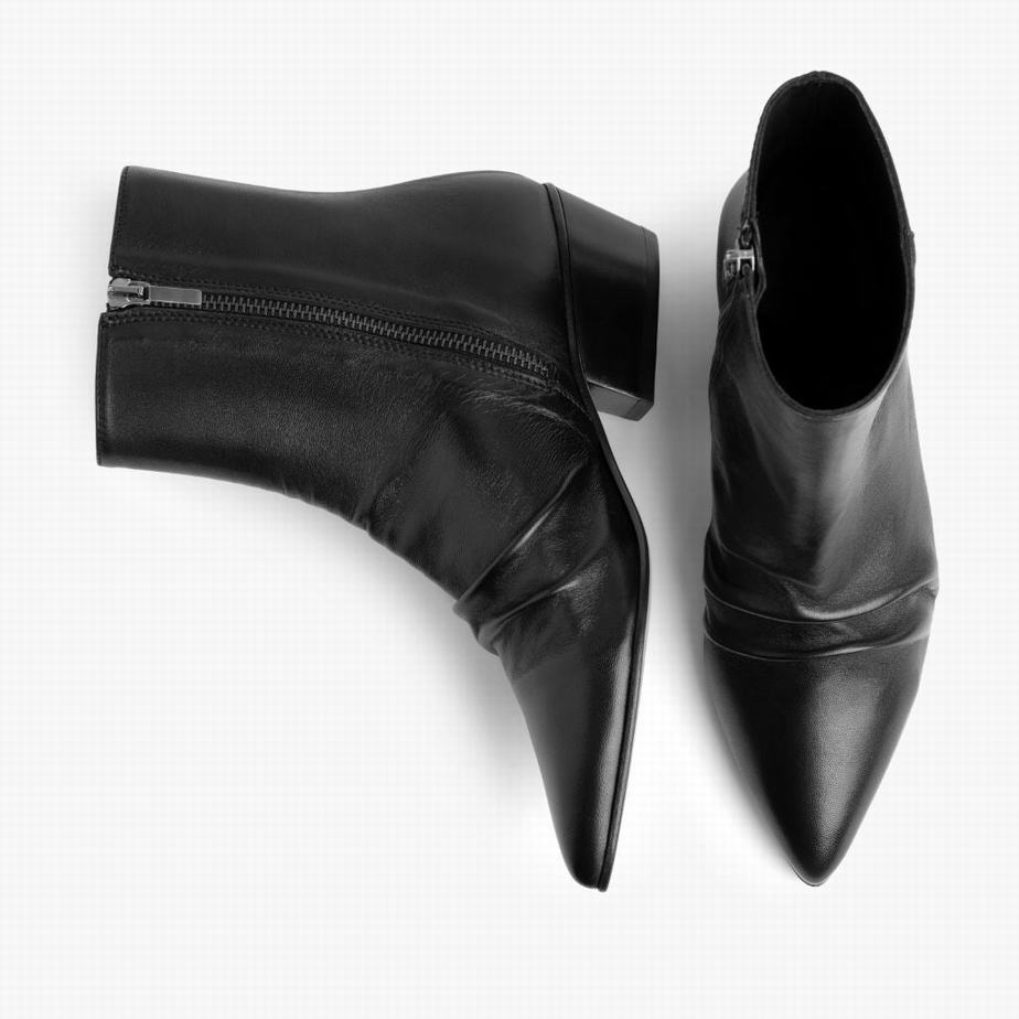 Botki Thursday Boots Bijou Damskie Czarne | EXX9971WE
