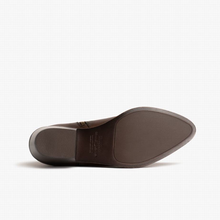 Botki Thursday Boots Downtown Damskie Kawa | RWS8223JW