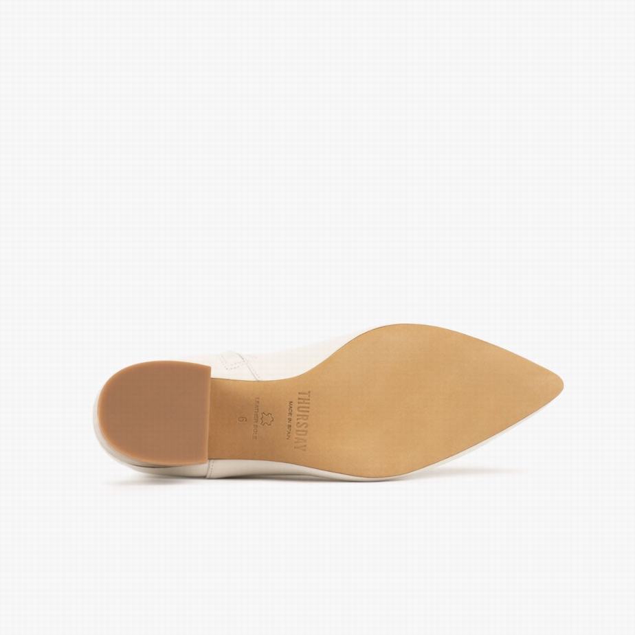 Botki Thursday Boots Luna Damskie Białe | YSA894JM