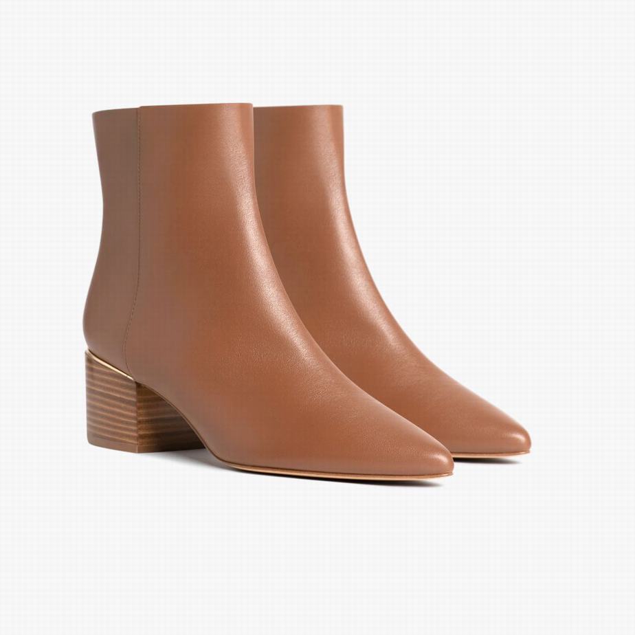 Botki Thursday Boots Luna Damskie Brązowe | CHK18100CB