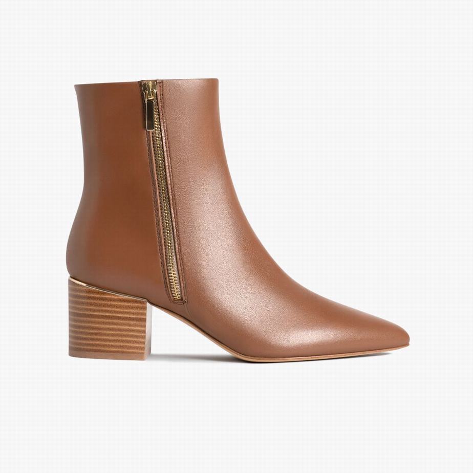 Botki Thursday Boots Luna Damskie Brązowe | CHK18100CB