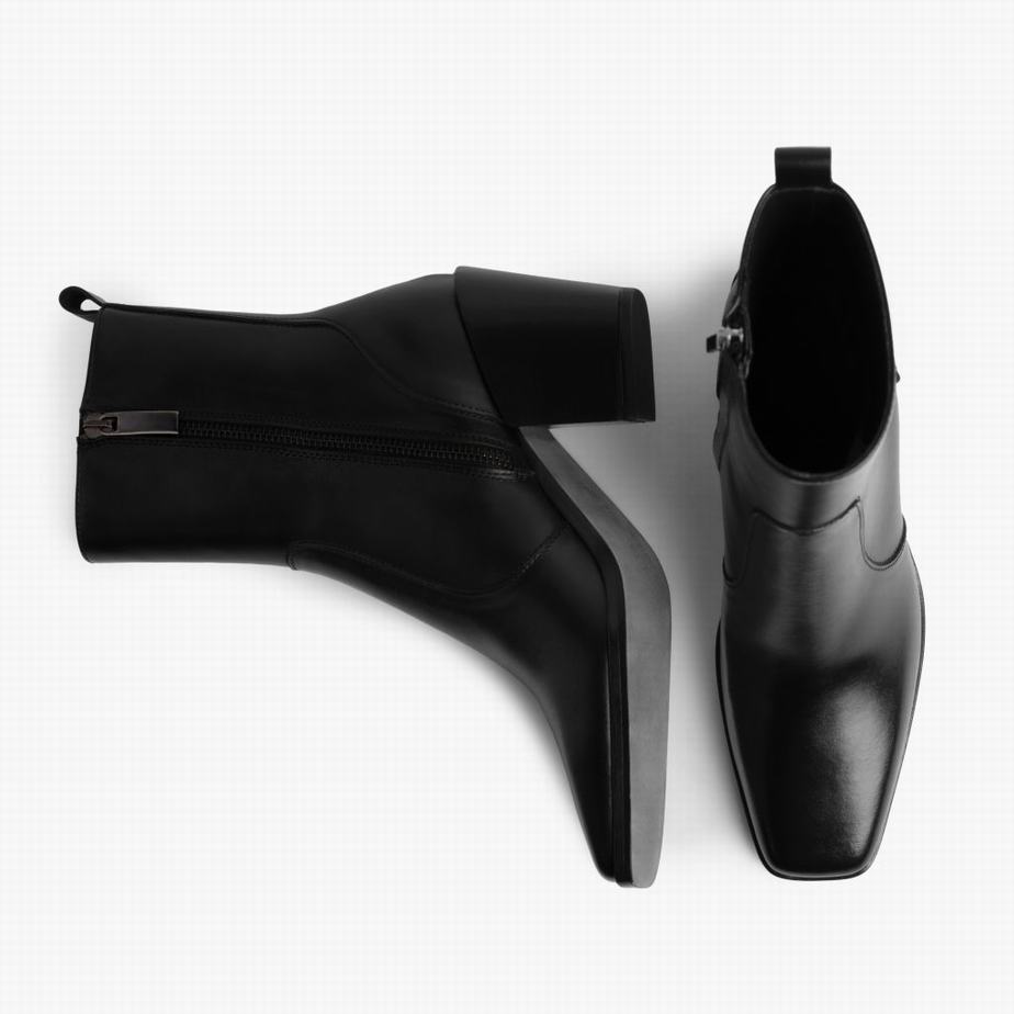 Botki Thursday Boots Soho Zip Damskie Czarne | KYY8195NN