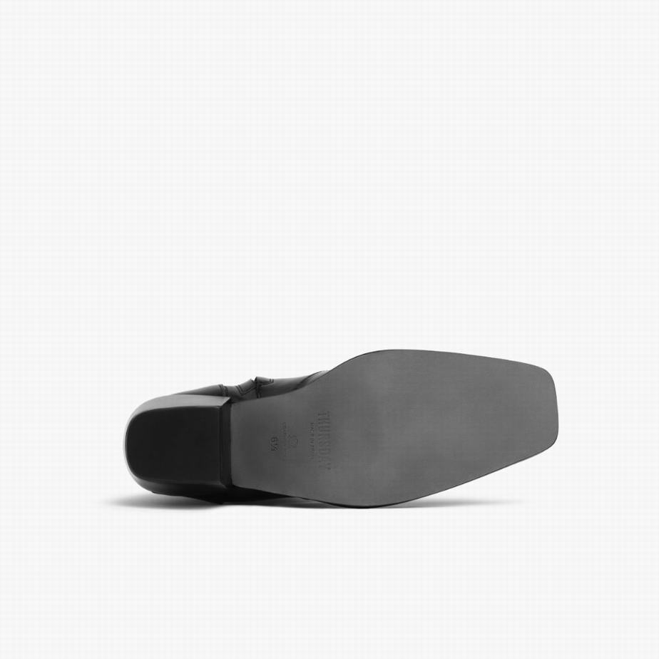 Botki Thursday Boots Soho Zip Damskie Czarne | KYY8195NN
