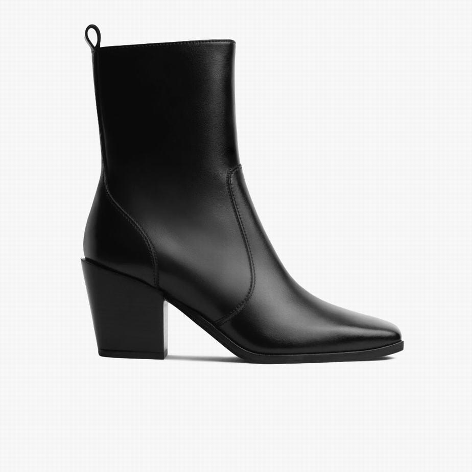 Botki Thursday Boots Soho Zip Damskie Czarne | KYY8195NN