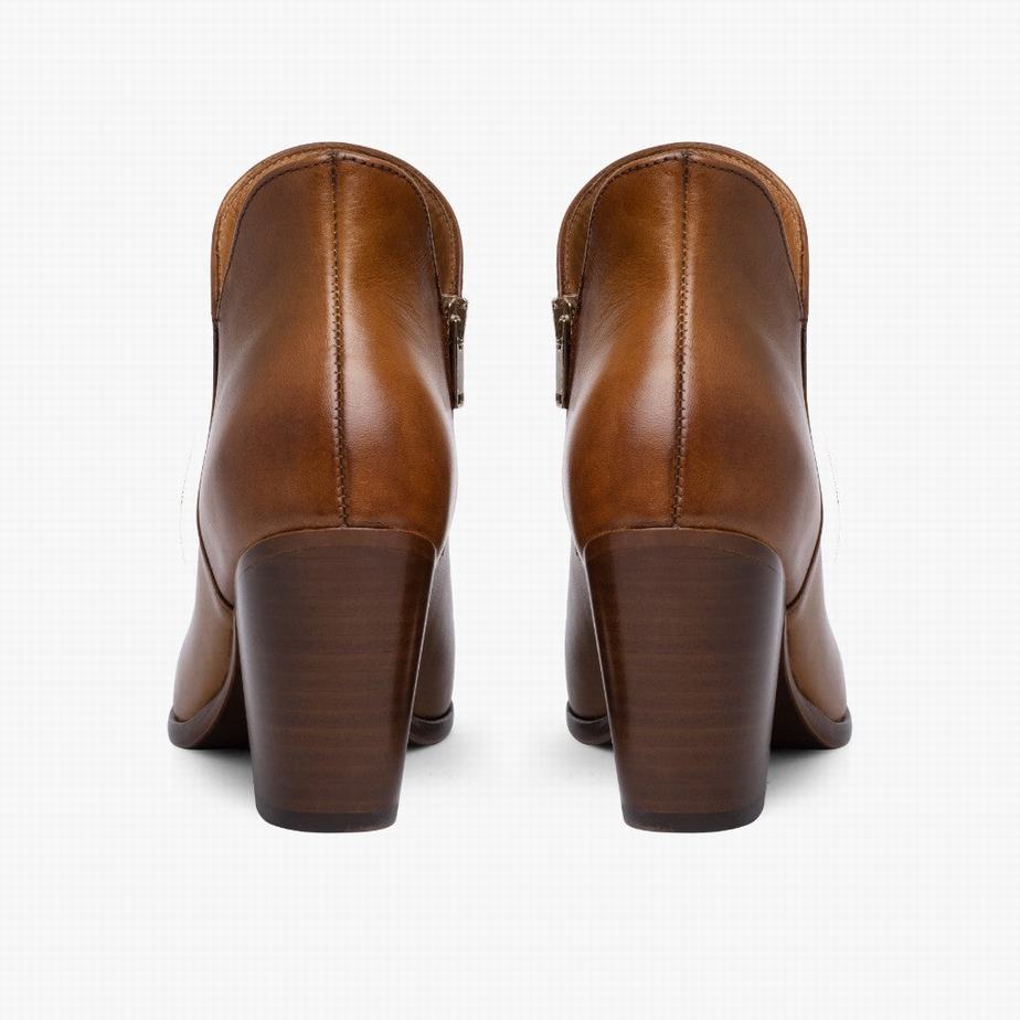Botki Thursday Boots Uptown Damskie Brązowe | YLB8669RF