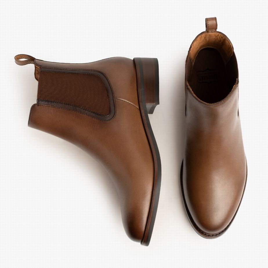 Buty Chelsea Thursday Boots Duchess Damskie Brązowe | EBO5243IW