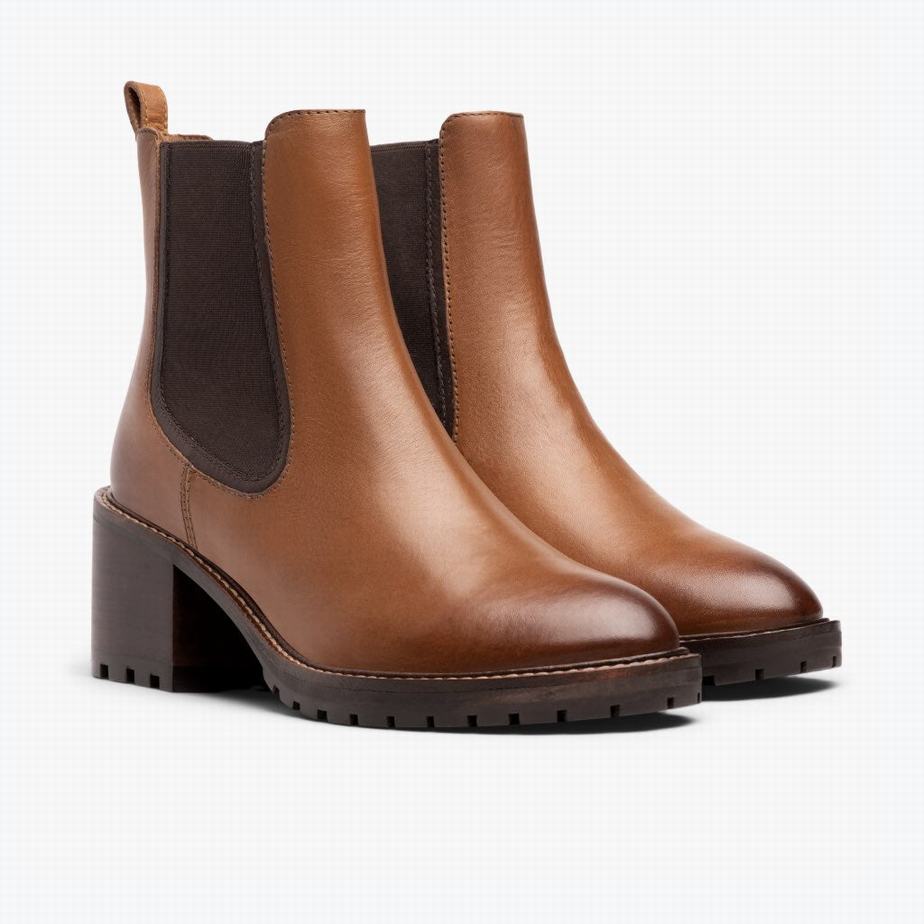 Buty Chelsea Thursday Boots Knockout Damskie Toffee | UMO9517NK