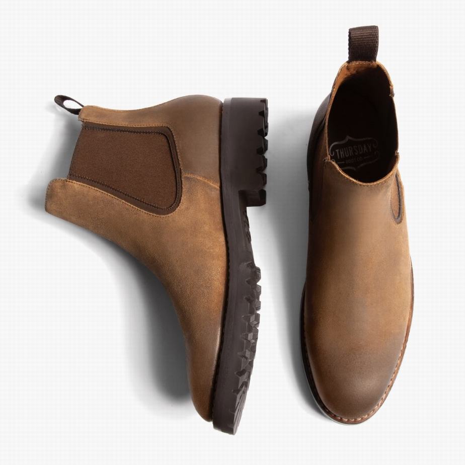 Buty Chelsea Thursday Boots Legend Męskie Safari | UUS4722CP