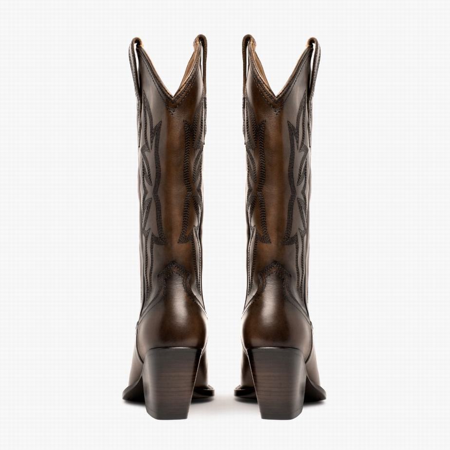 Buty Zachodnie Thursday Boots Rodeo Damskie Czekolada | HKA4339OZ