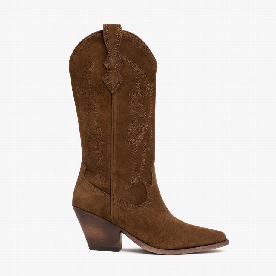 Buty Zachodnie Thursday Boots Rodeo Damskie Brązowe | IVH4914KS