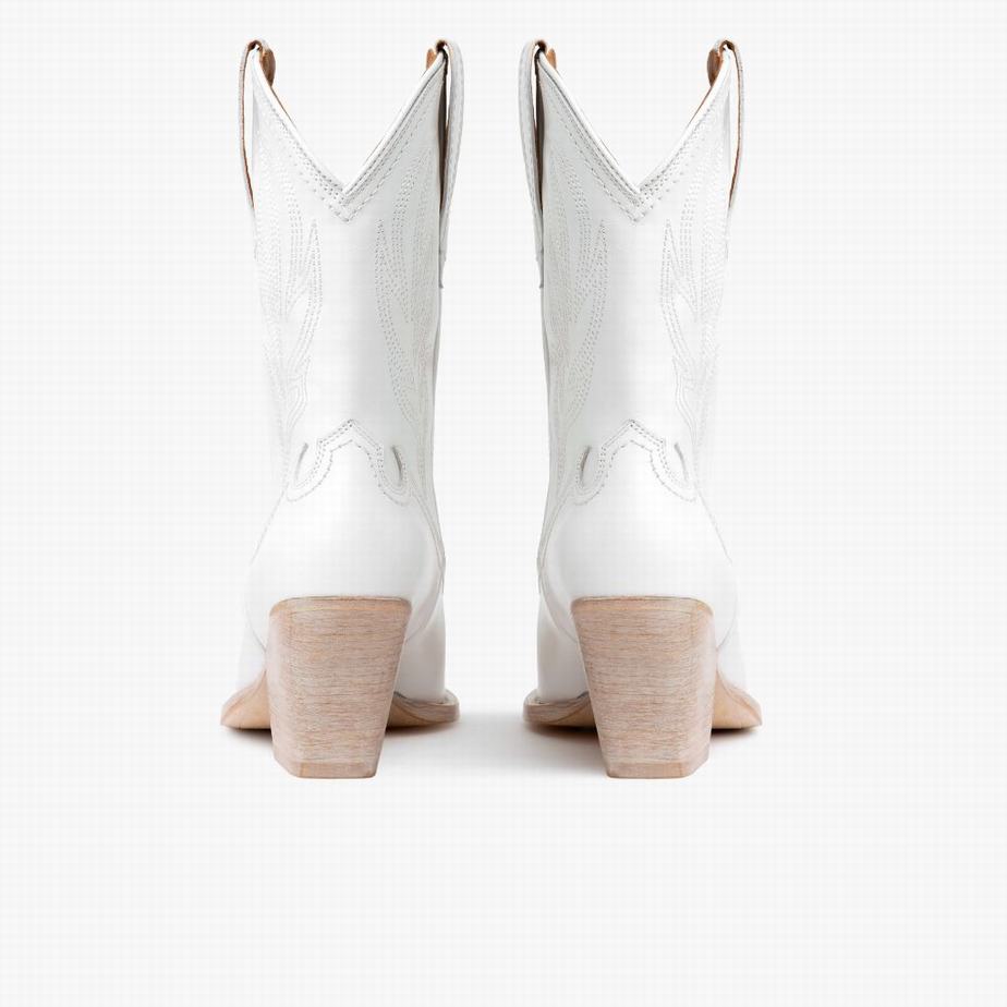 Buty Zachodnie Thursday Boots Sierra Damskie Białe | ZRO7467VU