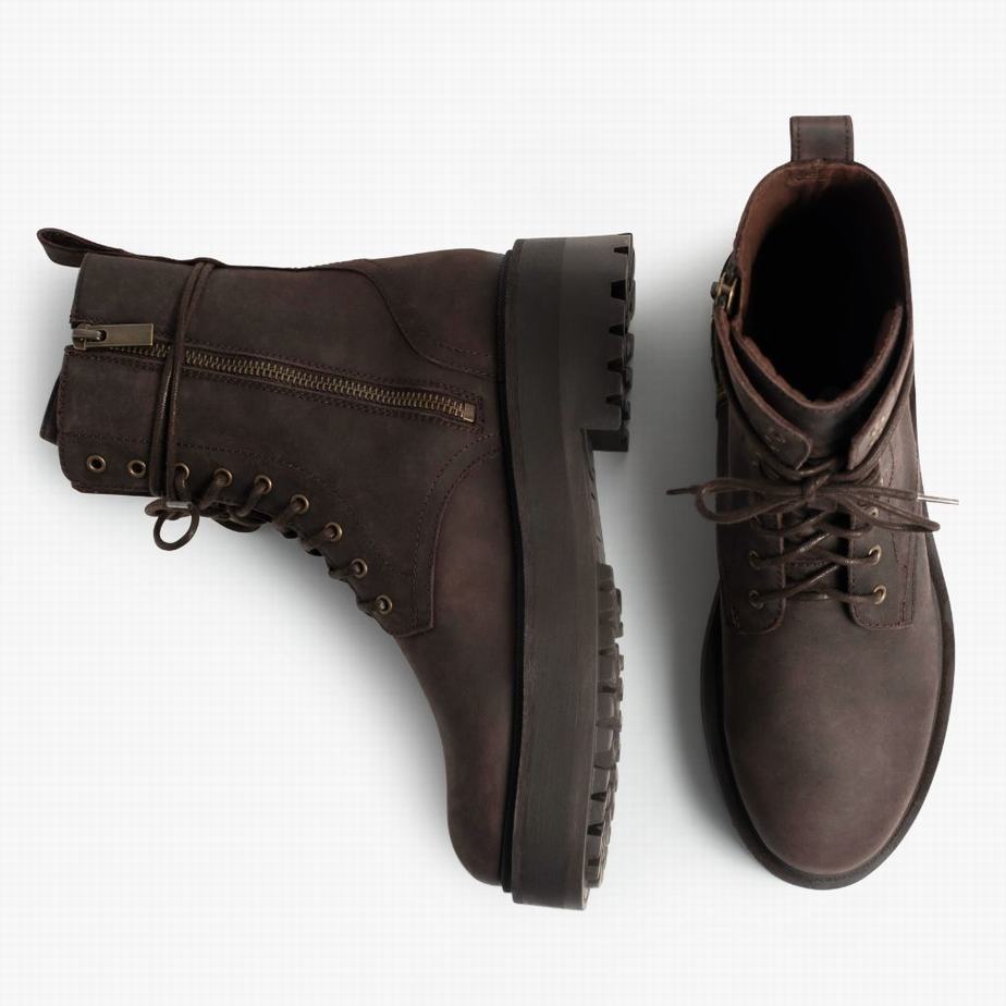 Buty na Platformie Thursday Boots Quest Damskie Ciemny Czekolada | OSP422BB