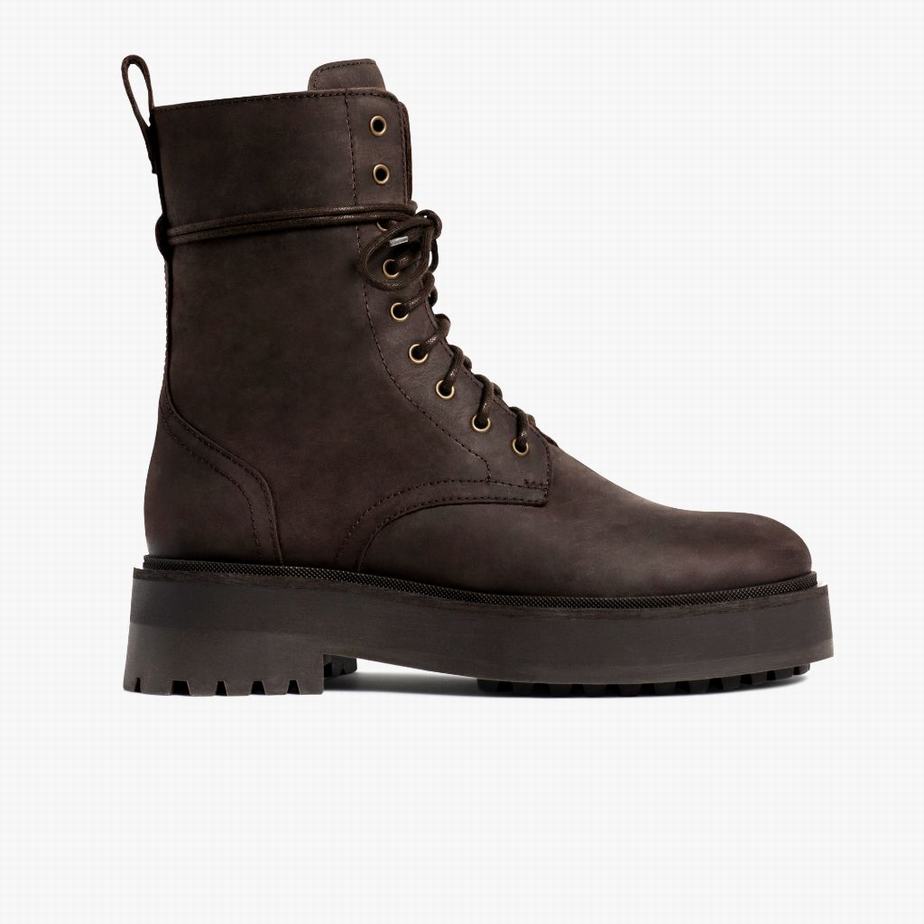 Buty na Platformie Thursday Boots Quest Damskie Ciemny Czekolada | OSP422BB