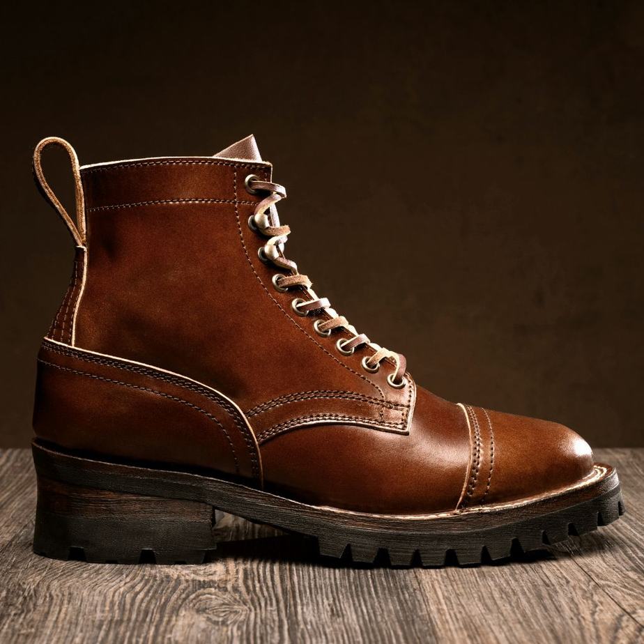Kozaki Sznurowane Thursday Boots Challenger Męskie Kawa Ciemny Brązowe | OHQ865CP