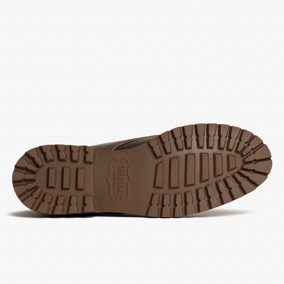 Kozaki Sznurowane Thursday Boots Vanguard Męskie Beżowe | XLH475QT
