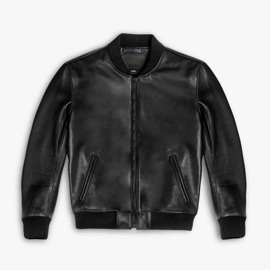 Kurtki Thursday Boots Bomber Męskie Czarne | FCI2964MY