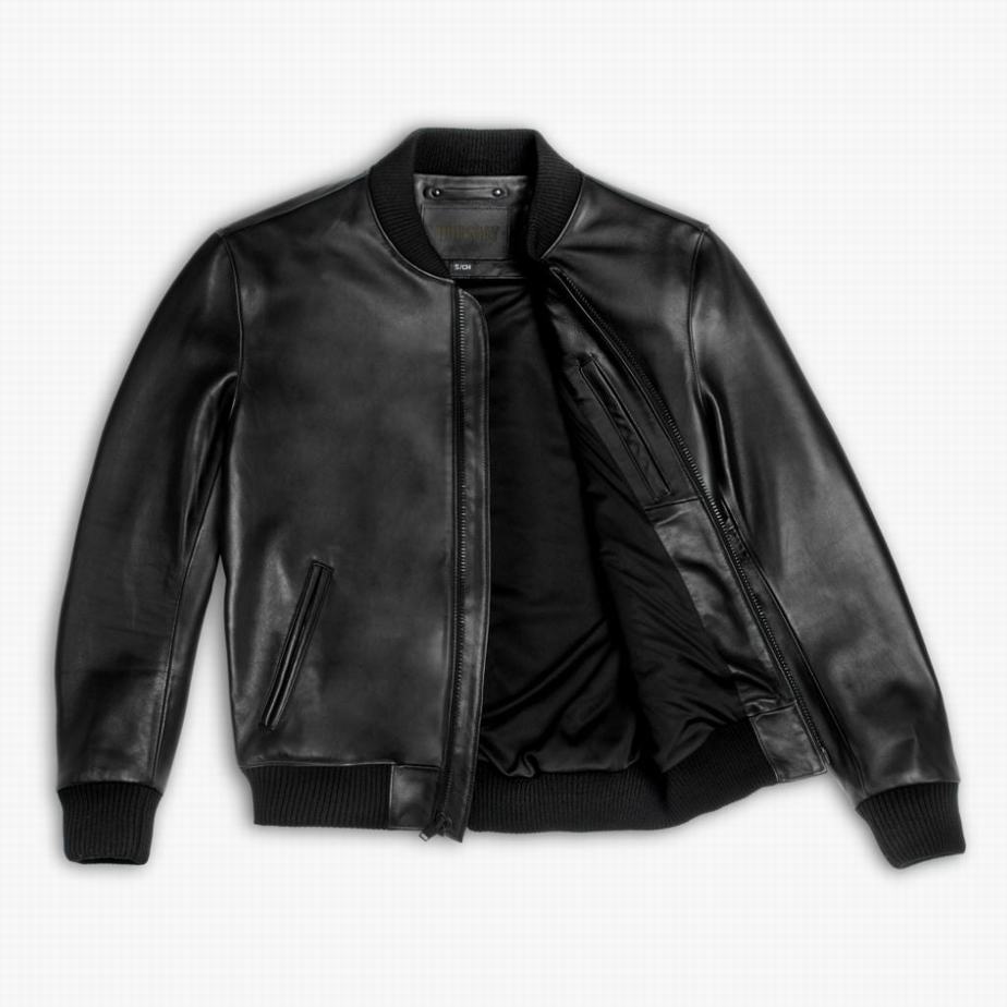Kurtki Thursday Boots Bomber Męskie Czarne | FCI2964MY