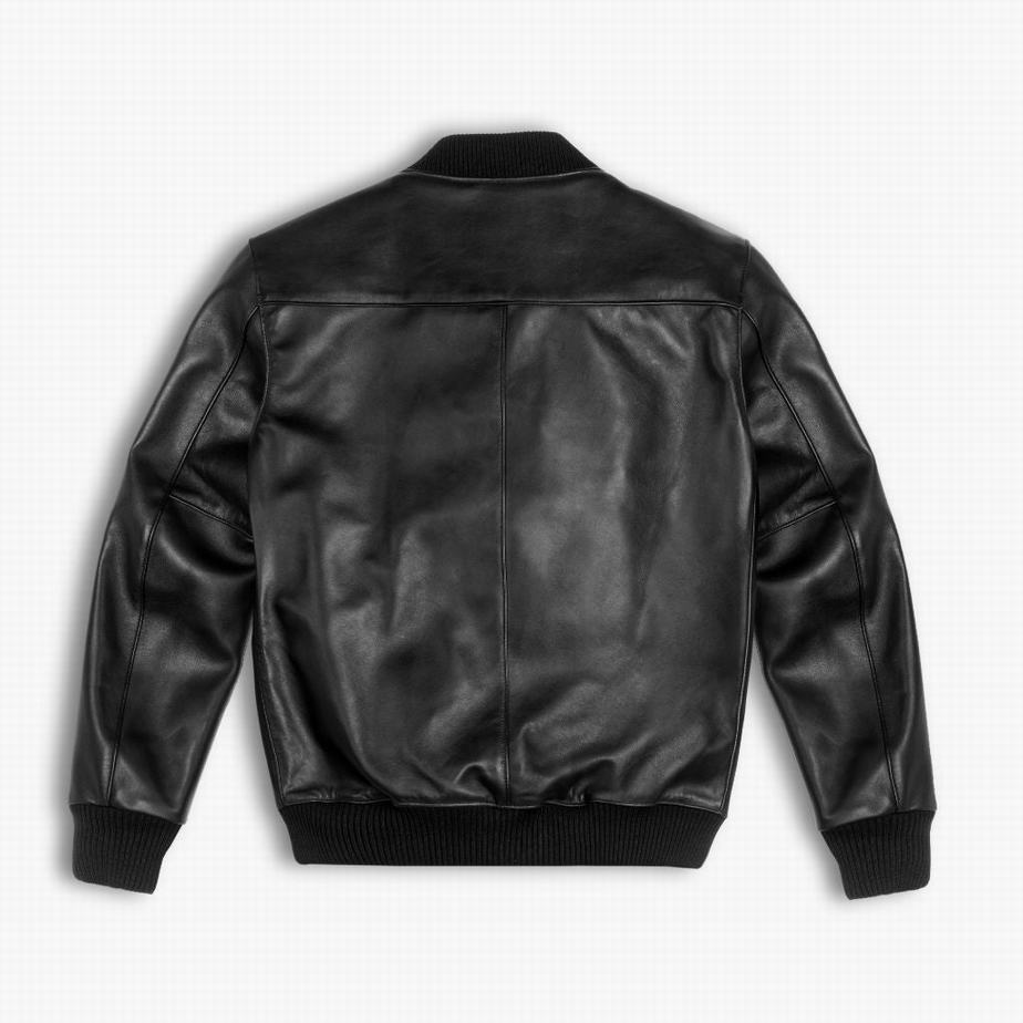 Kurtki Thursday Boots Bomber Męskie Czarne | FCI2964MY