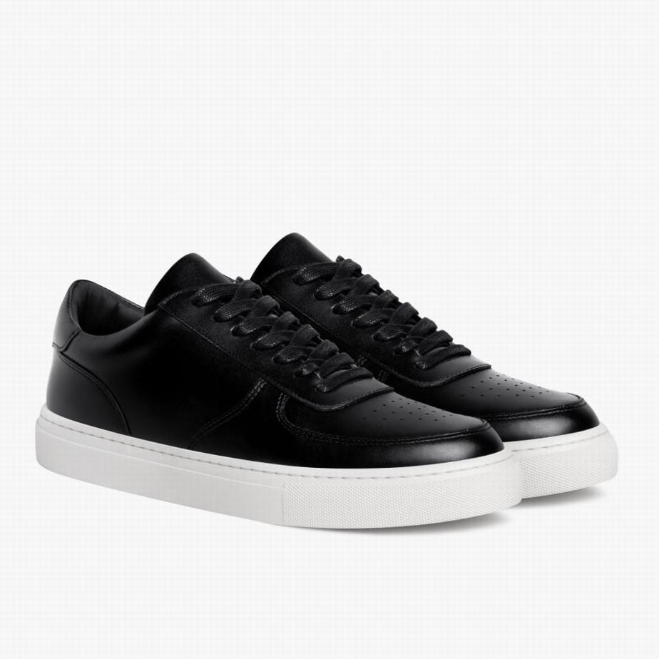 Trampki Niskie Thursday Boots Court Damskie Czarne | NVG8960FA