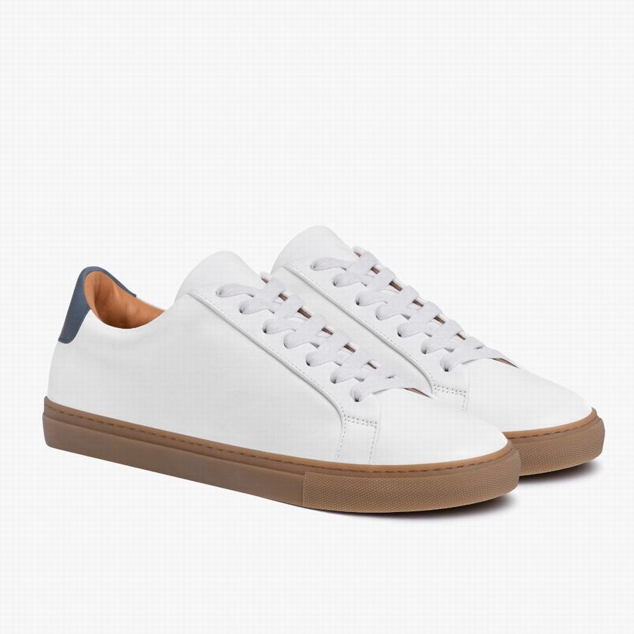 Trampki Niskie Thursday Boots Legacy Damskie Białe Indygo | CSO7480NH
