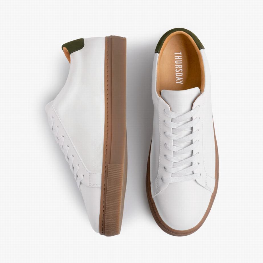 Trampki Niskie Thursday Boots Legacy Męskie Białe Zielone | TLE100100YH