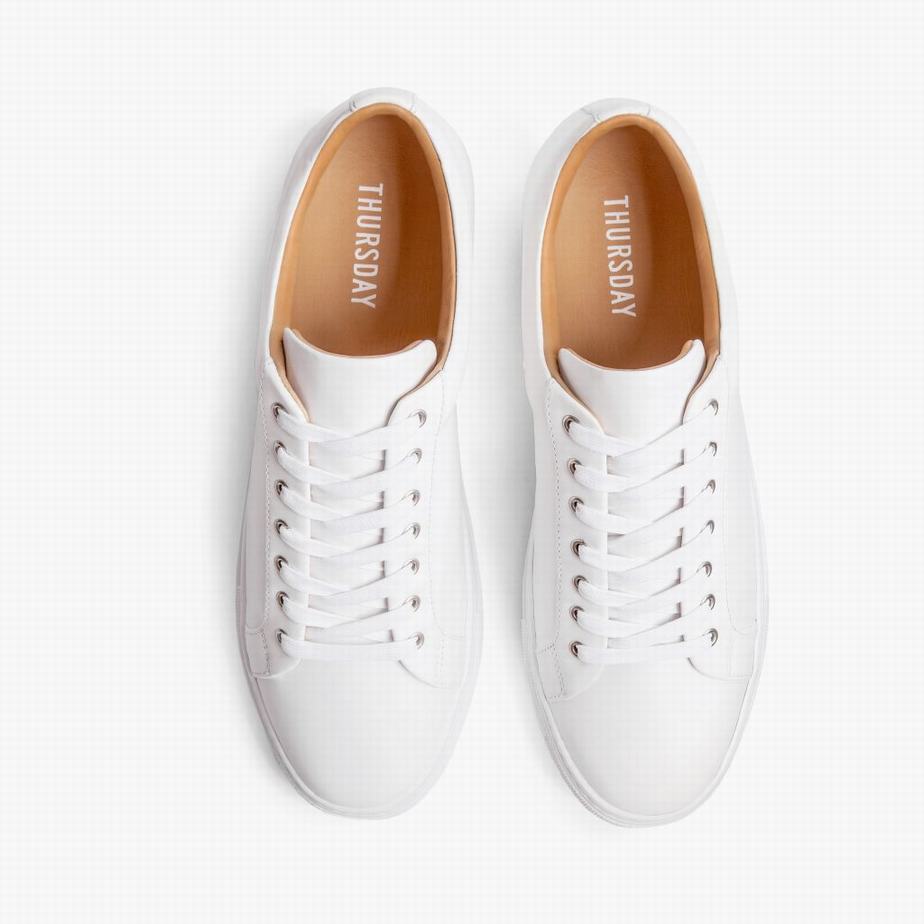 Trampki Niskie Thursday Boots Premier Damskie Białe | WLP239GH